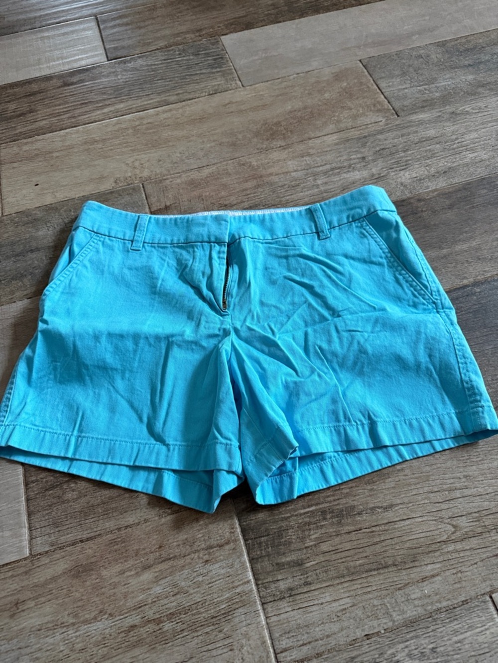 J. Crew Bright Turquoise Women's Cotton Shorts